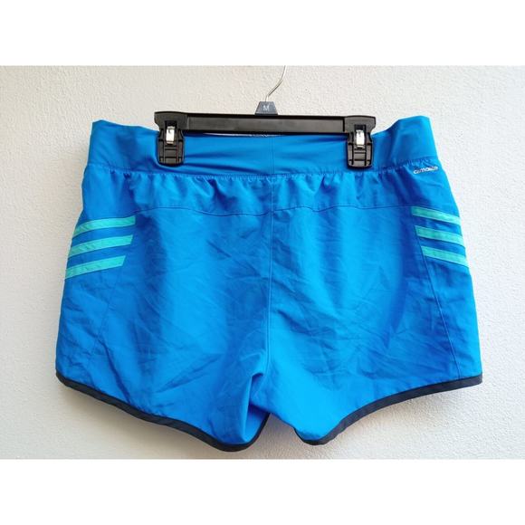Adidas Workout Shorts Women's Blue Climalite Athletic Running Gym Size Medium - Picture 6 of 7